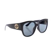 Gucci Vintage Pre-owned Plast solglasgon Black, Dam