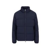 Emporio Armani Blå Quiltad Nylon Dunjacka Blue, Herr