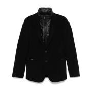 Hugo Boss Lager Svart Corduroy Jacka Black, Herr