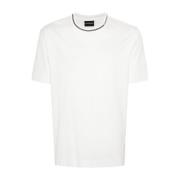 Emporio Armani Vita T-shirts och Polos med Logotyp White, Herr