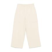 Jil Sander Vita Byxor med Elastisk Midja White, Herr