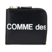 Comme des Garçons Maxi Logo Läderplånbok Black, Herr