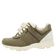 Chanel Vintage Pre-owned Canvas sneakers Green, Dam