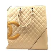 Chanel Vintage Pre-owned Laeder chanel-vskor Beige, Dam