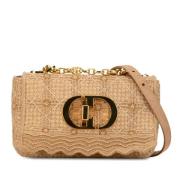 Dior Vintage Pre-owned Raffia axelremsvskor Beige, Dam