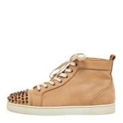 Christian Louboutin Pre-owned Pre-owned Laeder sneakers Beige, Herr