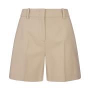 Ermanno Scervino Brun Skräddarsydda Ullshorts Brown, Dam