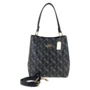 Coach Pre-owned Pre-owned Canvas axelremsvskor Black, Dam