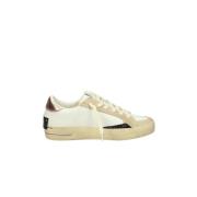 Crime London Låg Topp Sneakers White, Dam