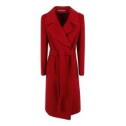 Tagliatore Damkläder Kappor Röd Aw24 Red, Dam