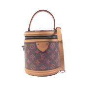 Louis Vuitton Vintage Pre-owned Belagd canvas handvskor Brown, Dam