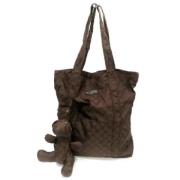 Gucci Vintage Pre-owned Nylon gucci-vskor Brown, Dam