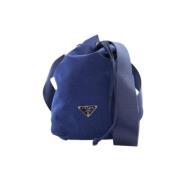 Prada Vintage Pre-owned Nylon prada-vskor Blue, Dam