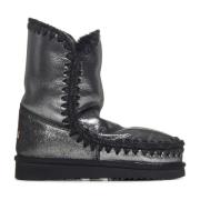 Mou Svarta Microglitter Ankelboots Aw23 Black, Dam