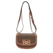 Bally Pre-owned Pre-owned Belagd canvas axelremsvskor Brown, Dam