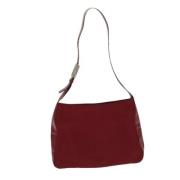 Prada Vintage Pre-owned Nylon axelremsvskor Red, Dam