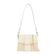 Strathberry Cirkulär Spänne Läder Crossbody Väska White, Dam