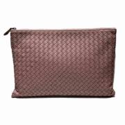 Bottega Veneta Vintage Pre-owned Laeder kuvertvskor Pink, Dam