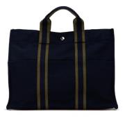 Hermès Vintage Pre-owned Canvas totevskor Blue, Dam