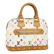 Louis Vuitton Vintage Pre-owned Canvas handvskor White, Dam