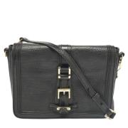 Burberry Vintage Pre-owned Laeder axelremsvskor Black, Dam