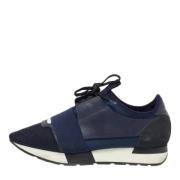 Balenciaga Vintage Pre-owned Laeder sneakers Blue, Dam