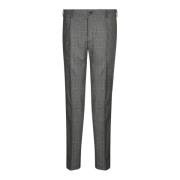 Incotex Grå Rutig Tapered Byxor Aw24 Gray, Herr