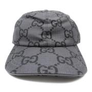 Gucci Vintage Pre-owned Polyester hattar-och-kepsar Gray, Dam