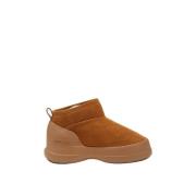 Moon Boot Cognac Suede Low Luna Boot Brown, Dam