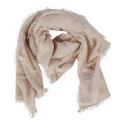 Allude Marmor Mel Cashmere Stickad Halsduk Beige, Dam