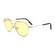 Ermenegildo Zegna Guld Metall Solglasögon Ez0137/S 32E Yellow, Herr