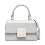 Tory Burch Grå Trendig Handväska med Tonal Logo Gray, Dam