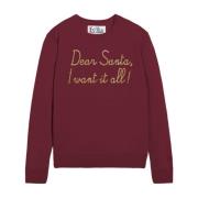 MC2 Saint Barth Bordeaux Sweaters för Stiligt Utseende Red, Dam