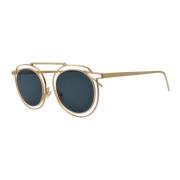 Thierry Lasry Handgjorda Ovala Solglasögon - Oro Rosado Yellow, Unisex