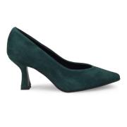 Sangiorgio Grön Mocka Klack Pumps Green, Dam