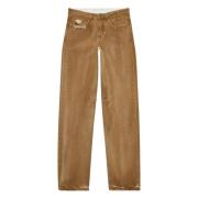 Diesel Stiliga Jeans med d-macro Detalj Brown, Herr