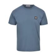 Stone Island Mörkblå Bröstlogot-tröja Blue, Herr