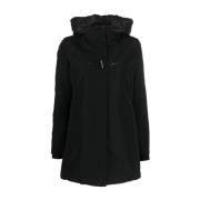 Fay Svart Parka för Kvinnor Aw23 Black, Dam