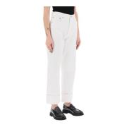 Agolde Straight Leg Jeans med låg midja White, Dam