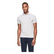 Hackett Slim Fit Logo Polo Shirt Gray, Herr