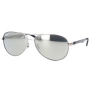 Ray-Ban Carbon Fibre Aviator Polariserade Solglasögon Gray, Unisex