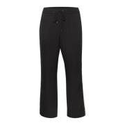 Kaffe Curve Sportiga Track Pants med Sidestripes Black, Dam