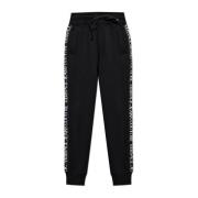 Versace Jeans Couture Sweatpants med logosidestripor Black, Herr