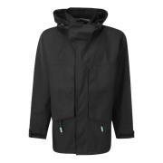 Gr10K Oversized Parka med Dragkedja Black, Herr