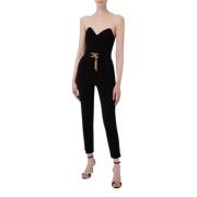 Elisabetta Franchi Jumpsuits Black, Dam