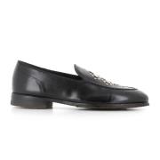 Alberto Fasciani Svarta läderstudded sandaler Black, Dam