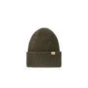 Woolrich Grön Ribbad Merinoull Hatt Green, Herr