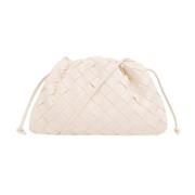 Bottega Veneta Mini Skuldväska med Intrecciato Väv Pink, Dam