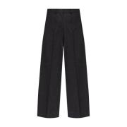 Givenchy Grå Ull Wide Leg Byxor Gray, Dam