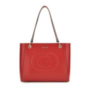 Guess Mietta Tote Bag Red, Dam